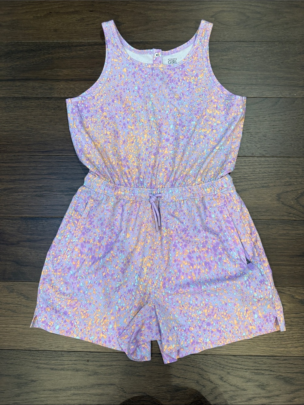 Athleta Girls Printed Girls Romper Size Medium 8/10 - C11-515
